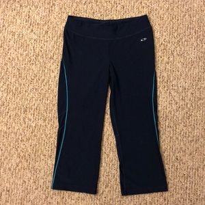 Navy blue, cropped, athletic leggings